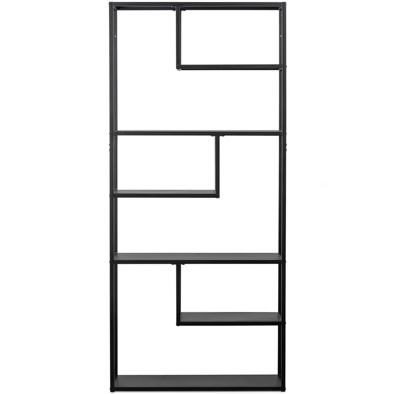 WOOOD Teun vakkenkast XL zwart 120cm